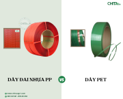 Dây đai nhựa PP và dây PET: Đâu là lựa chọn tối ưu cho nhu cầu đóng gói?