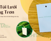 Tag túi lưới trắng trơn – Nhãn mác linh hoạt, tiết kiệm chi phí cho túi lưới đựng trái cây
