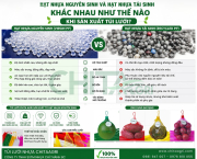 Hạt Nhựa Nguyên Sinh Và Hạt Nhựa Tái Sinh: Khác Nhau Như Thế Nào Khi Sản Xuất Túi Lưới?