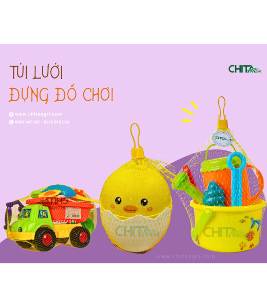 TÚI LƯỚI ĐỰNG ĐỒ CHƠI