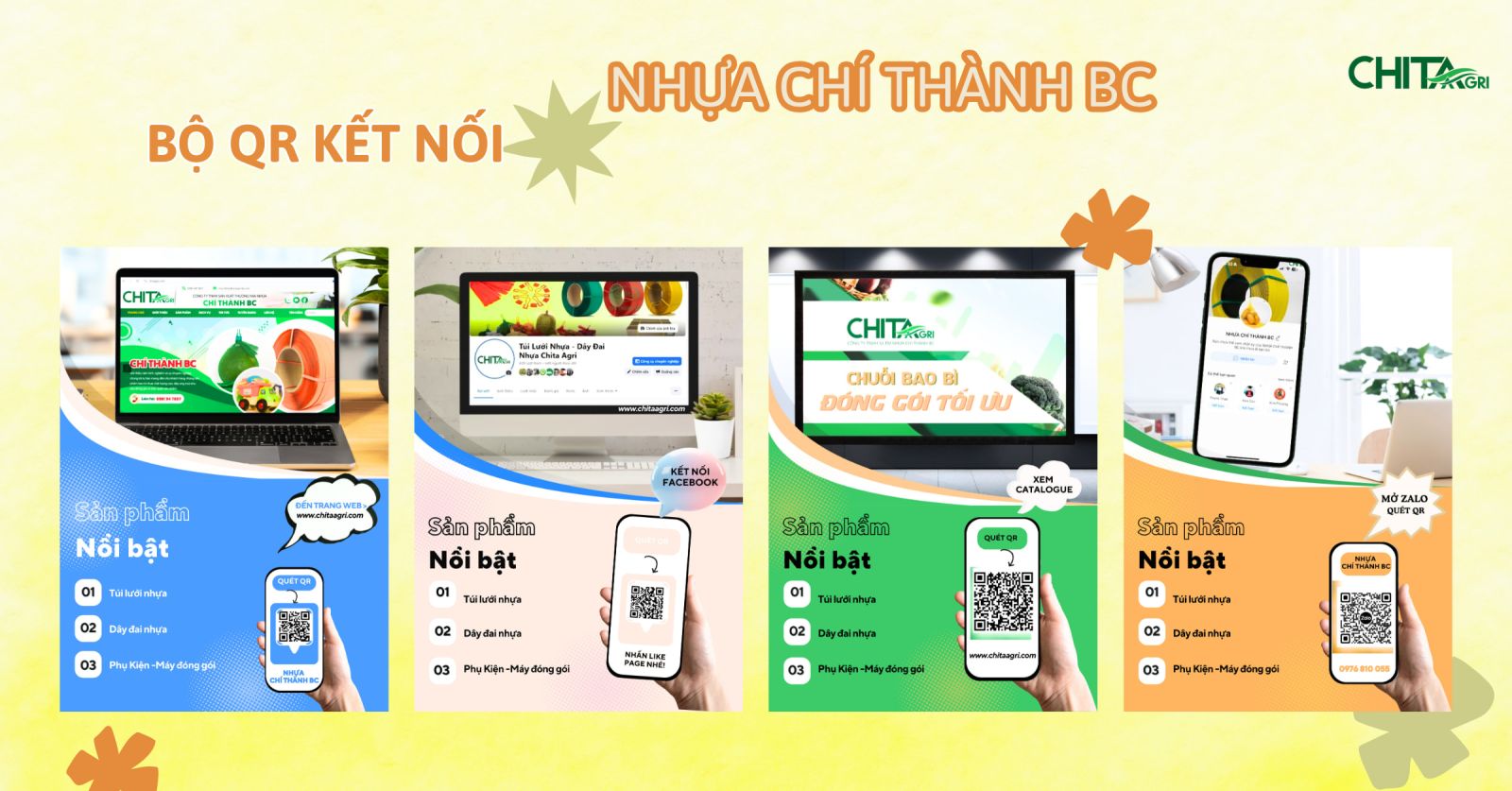 Tăng trải nghiệm khách hàng với Bộ QR Kết Nối từ Nhựa Chí Thành BC