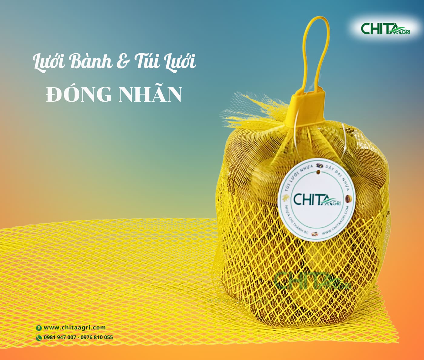 Nhờ lớp lưới bành bảo vệ và túi lưới cố định khối lượng, nhãn ít bị va đập trong quá trình vận chuyển.