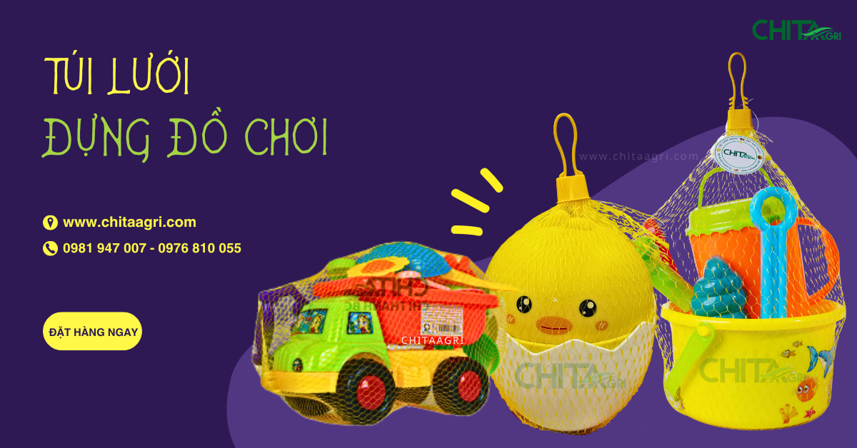 Túi lưới đựng đồ chơi Chita Agri – Giúp hàng hóa nổi bật trên kệ siêu thị