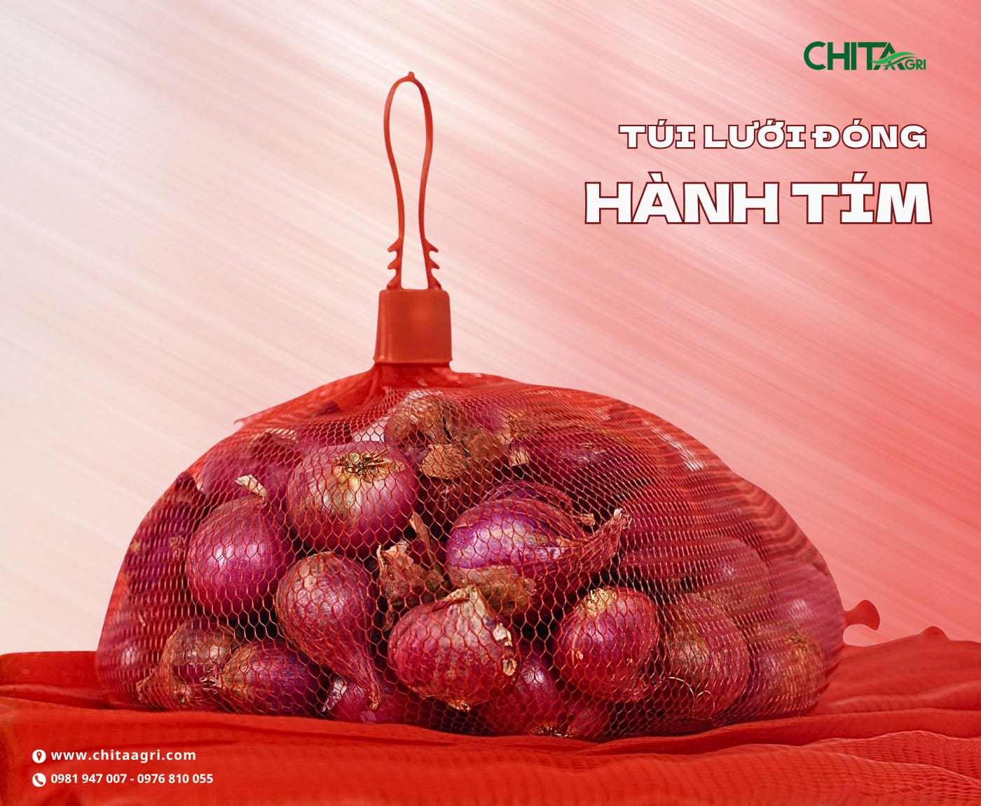 Túi lưới nhựa Chita Agri được thiết kế thông thoáng, giúp hàng hóa “thở” tốt, hạn chế ẩm và giữ độ tươi trong suốt quá trình lưu kho, vận chuyển, bảo quản và bán lẻ.