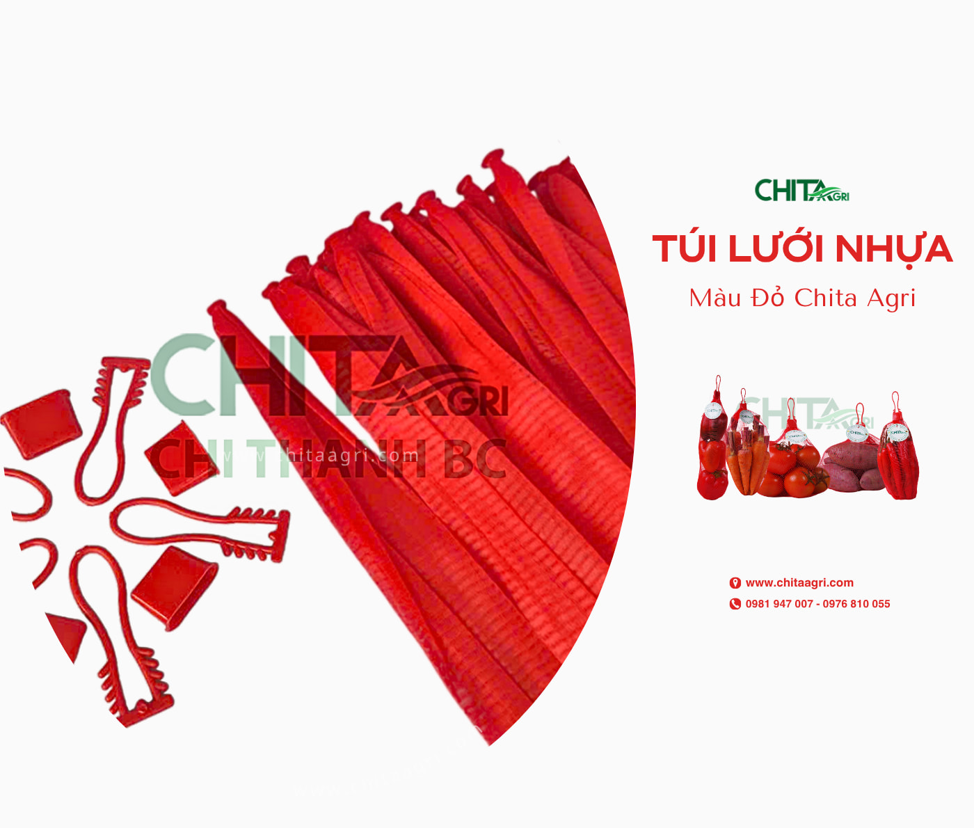Túi lưới đựng ớt chuông Chita Agri từ Nhựa Chí Thành BC