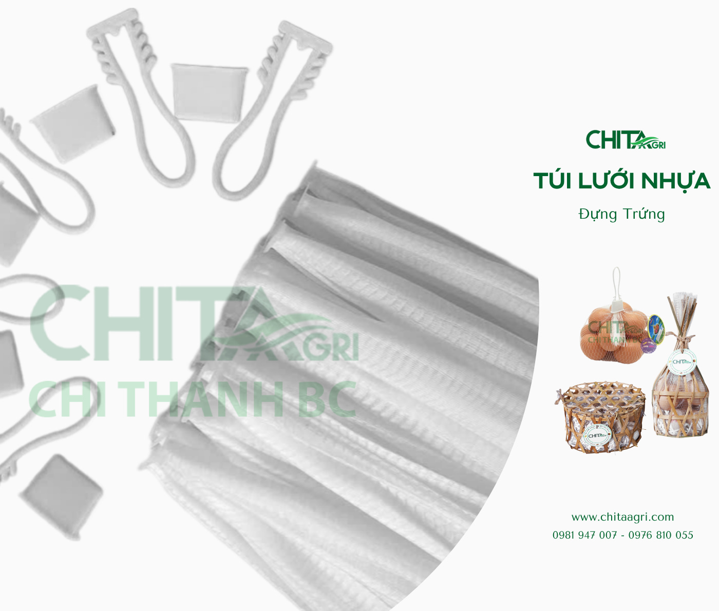 Túi lưới đựng trứng Chita Agri từ Nhựa Chí Thành BC