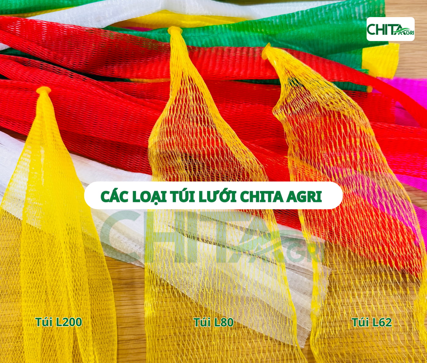 Các loại túi lưới nhựa Chita Agri & cách phân loại theo mắc lưới