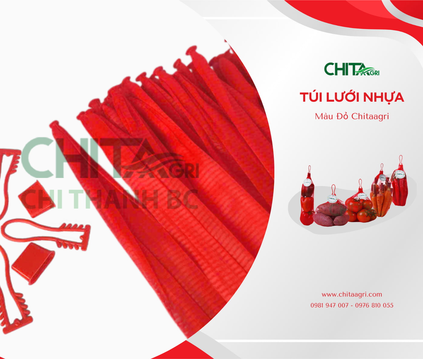 Túi lưới nhựa Chita Agri được thiết kế thông thoáng, giúp hàng hóa “thở” tốt, hạn chế ẩm và giữ độ tươi trong suốt quá trình lưu kho, vận chuyển, bảo quản và bán lẻ.